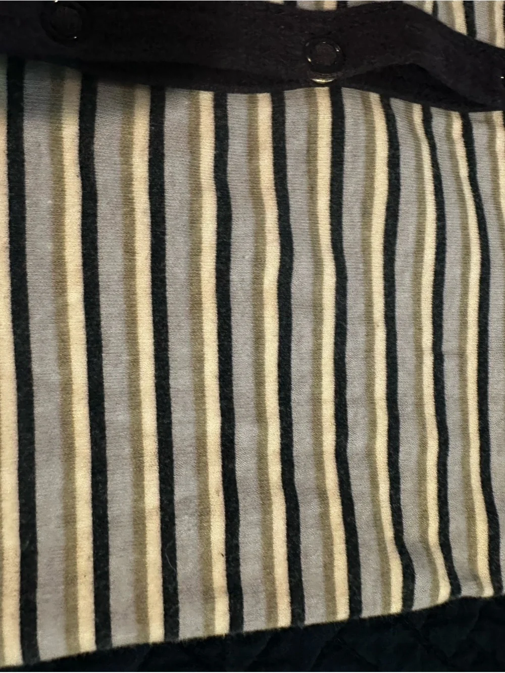 Striped Blue & Brown Footed Baby Cotton One-Piece Play and sleep size 0-3 Months